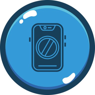 akıllı telefon simgesi vektör illüstrasyonu