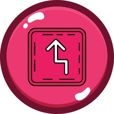 kırmızı bir düğme vektör çizim