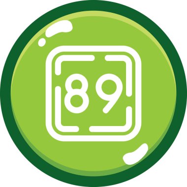 Beyaz arkaplan vektör illüstrasyonunda izole edilmiş 98 metre simgesi