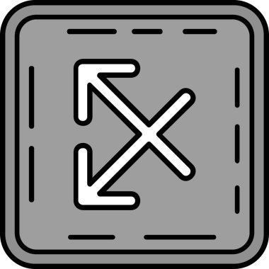 yön ikonu vektör illüstrasyonu