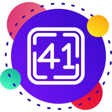 renk çizgisi takvimi ve 4 saat simgesi beyaz arkaplanda izole edildi. Bütün gün. Günde 42 saat konsept. soyut çember rastgele şekiller