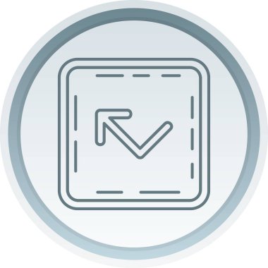 ok Simgesi Soyut Arkaplanda İzole Edildi