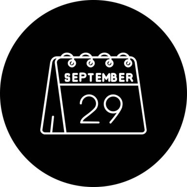 Tek bir günlük takvimdeki 28 Eylül tarihi