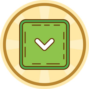 Modern bir simgenin vektör illüstrasyonu