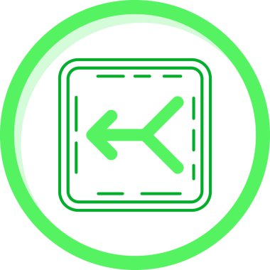 Yuvarlak vektör simgesi aşağı ok