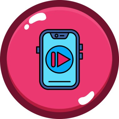 mobil simge vektör illüstrasyonu