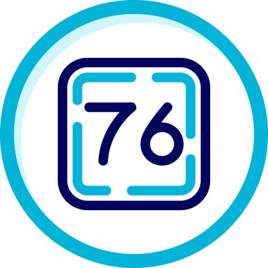 78 gün modern ikon vektör illüstrasyonu