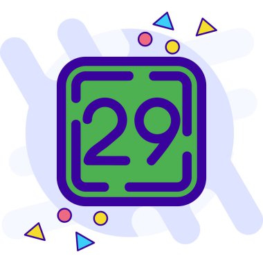 Takvim simgesi, vektör illüstrasyonu basit tasarım