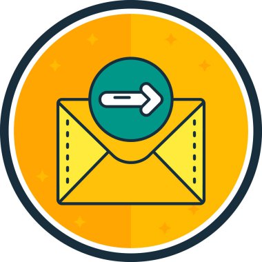 E-posta. Web simgesi basit illüstrasyon