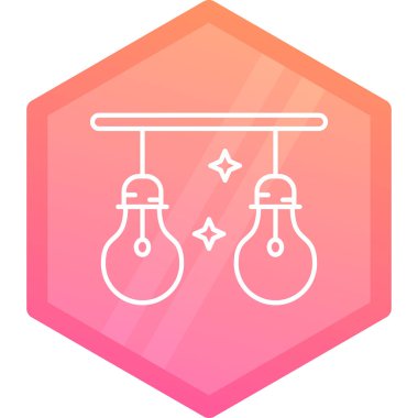 Beyaz arkaplanda izole edilmiş güneş paneli simgesine sahip renk ampulü. Değişken rastgele dinamik şekiller. vektör illüstrasyonu