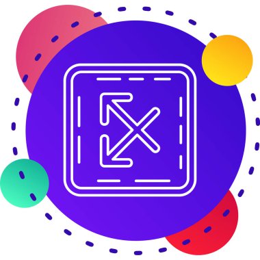 Beyaz arkaplanda izole edilmiş bir harita simgesi ile dünyanın çizgi konumu. Renkli taslak konsepti. vektör.