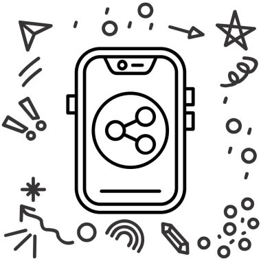 GPS ikonlu akıllı telefon. beyaz arkaplanda izole edilmiş gezinme vektör illüstrasyon simgesi web tasarımı ana çizelgesi biçimi