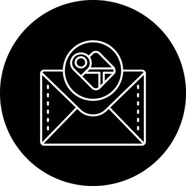 Vektör posta simgesi, illüstrasyon