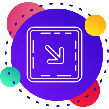 Beyaz arka planda izole edilmiş renkli basketbol bileti ikonu. Değişken rastgele dinamik şekiller. vektör illüstrasyonu