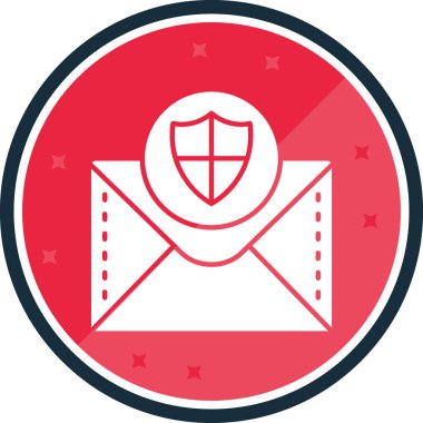 zarf e- posta simgesi, vektör illüstrasyonu