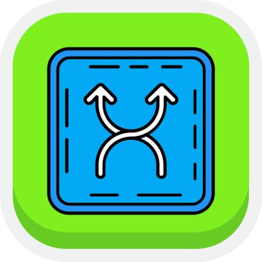 iki yönlü yeşil harita işareti