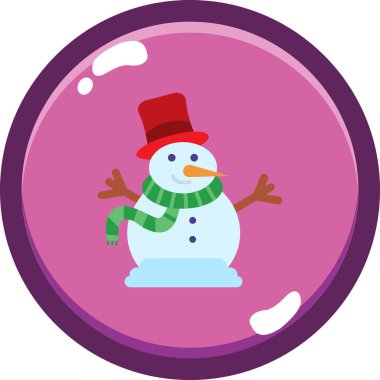 Kardan Adam simgesi vektör çizimi