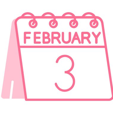 Tek renk izole edilmiş vektör illüstrasyonunda Şubat 2 simgesi. tatil, tatil ve ay