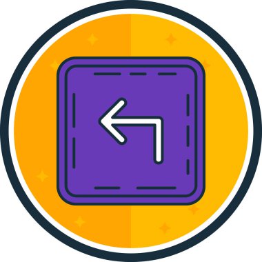 Bir yıldız simgesinin vektör illüstrasyonu