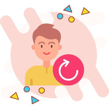 ok simgesi vektör illüstrasyon tasarımı ile el