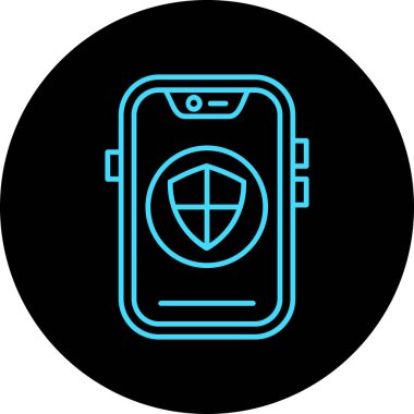 akıllı telefon simgesi vektör çizimi