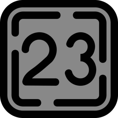 24 saat takvim simgesi.