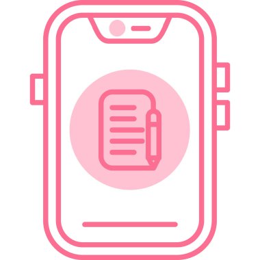 akıllı telefon simgesi vektör illüstrasyonu