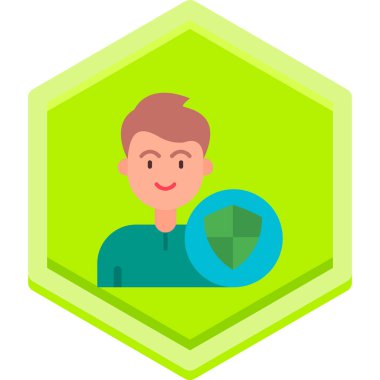 avatar erkek kişi simgesi düz stil