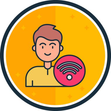 wifi simgesi vektör illüstrasyonu