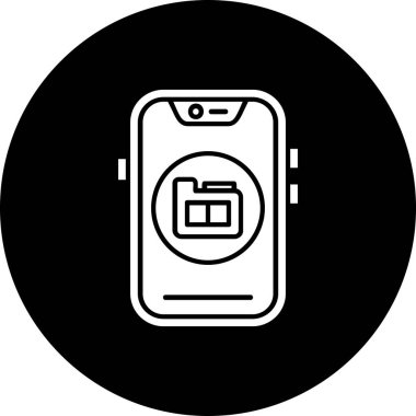 Vektör mobil ağ simgesi