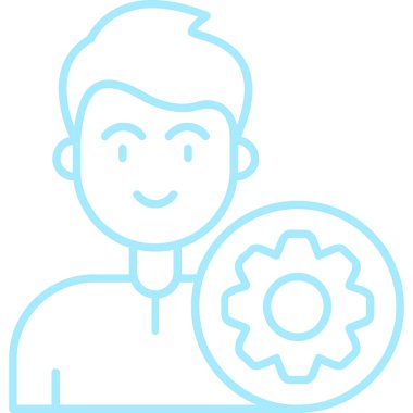 avatar erkek simgesi ana hatlar biçiminde