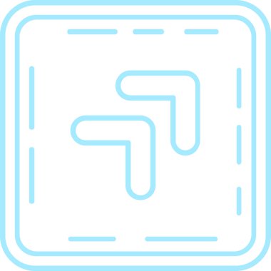 Yol simgesi vektör illüstrasyonu