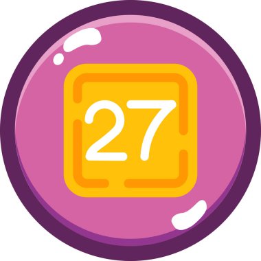 Kumarhane çipi simgesi, çizgi film tarzı