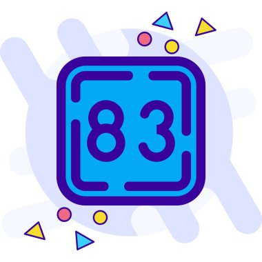 87 günlük saat simgesi vektörü. özet 87 saat işareti izole edildi.