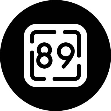 9-8 numaralı vektör ikonu. 6-9