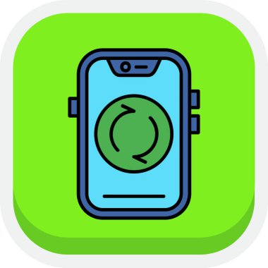 akıllı saat akıllı twatch ve ekran simgesi, basit vektör resimleme