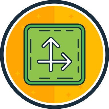 Bir yıldız simgesinin vektör illüstrasyonu