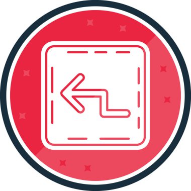 Ok. Web simgesi basit illüstrasyon