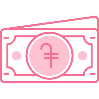 Banknotlar. Web simgesi basit illüstrasyon