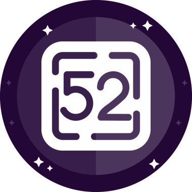 Bir 65 simgesinin vektör illüstrasyonu