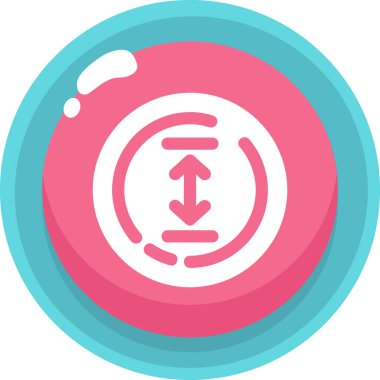 Bir saatin modern simgesinin vektör çizimi