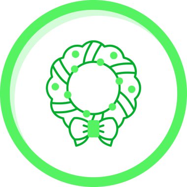 Şirin bir çelengin vektör çizimi