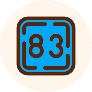 85 s simge vektör illüstrasyonu