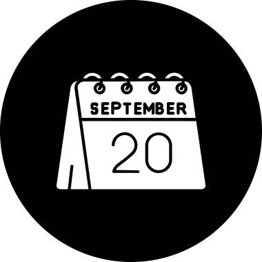 Kişisel takvim tarihinin vektör simgesi