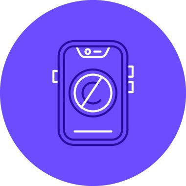 Cep telefonu simgesi, vektör illüstrasyonu