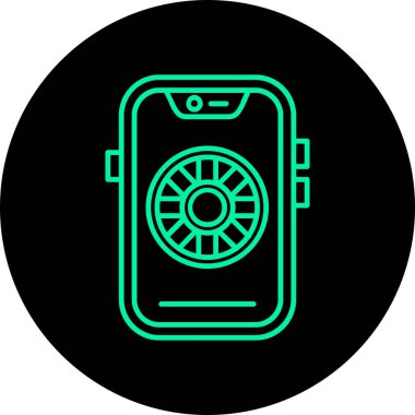 Eşsiz Telefon Vektör Satırı Simgesi