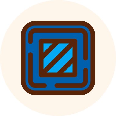 çikolata simge vektör çizim