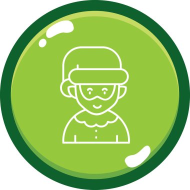 Adamım. Web simgesi basit illüstrasyon