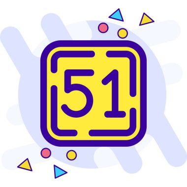 Beş numaralı çizgi roman ikonu. 5 numaralı karikatür vektör illüstrasyonu izole edildi. iş sıçrama iş konsepti.