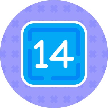 Bir takvim simgesinin vektör illüstrasyonu